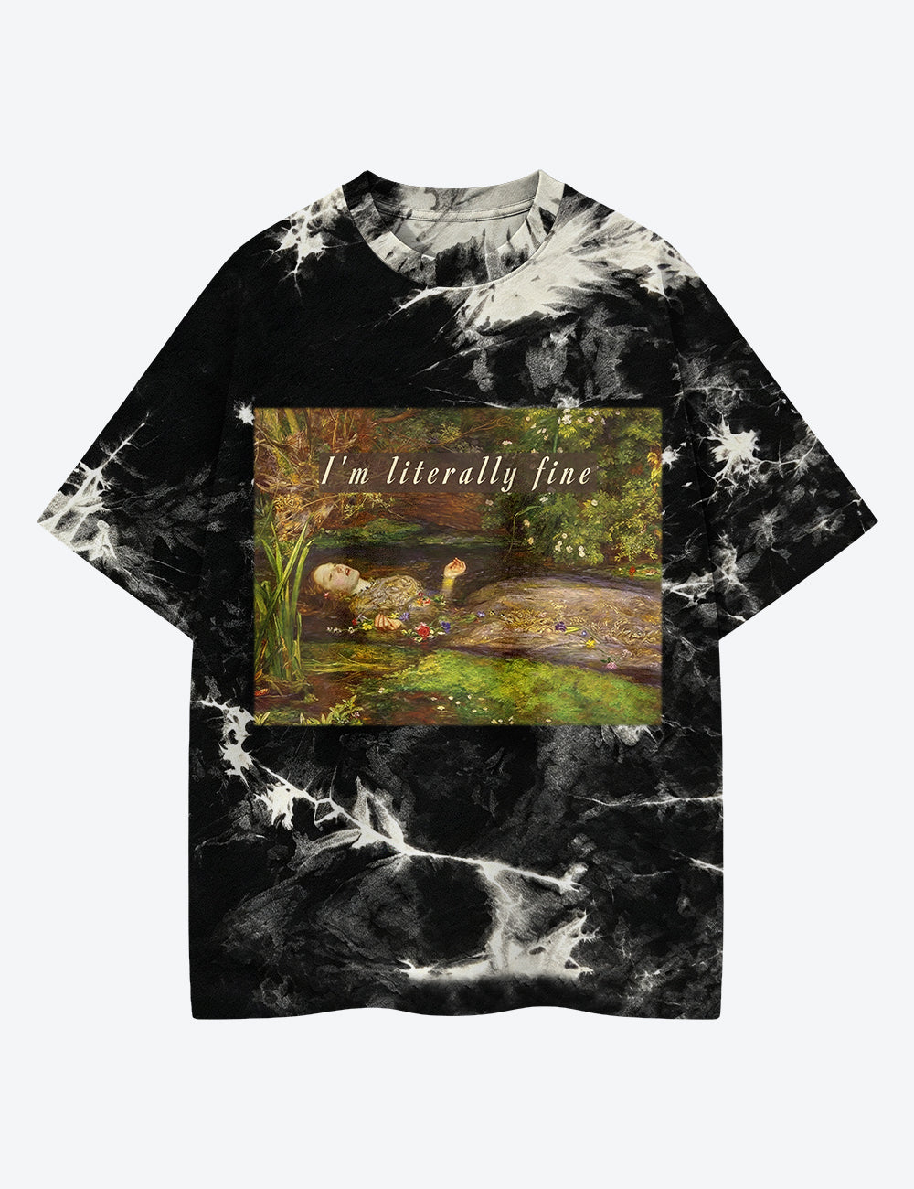 I'm Literally Fine Unisex Cotton Handmade Tie-Dye T-Shirt